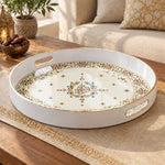Ramadan & Eid al-Fitr Plastic Serving Tray – Mosaic Border Diamond - MintiHome