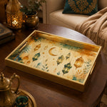 Watercolor Ramadan Lantern Stars Glass Serving Tray National Days - MintiHome
