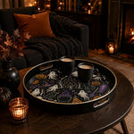 Gothic Halloween Plastic Serving Tray – Mansion Cat Cauldron - MintiHome