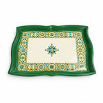Ramadan Decorative Serving Tray – Cream Star Lattice Border - MintiHome