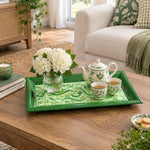 Ramadan Decorative Serving Tray – Mint Calligraphy Diagonal Flow - MintiHome