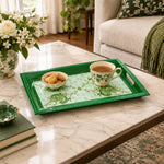 Ramadan Decorative Serving Tray – Mint Calligraphy Corner Symmetry - MintiHome