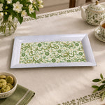 Ramadan Decorative Serving Tray – Cream Calligraphy Seamless Repeat - MintiHome