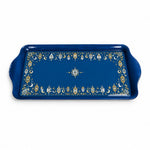 Ramadan Decorative Serving Tray – Cobalt Lantern Crescent Border - MintiHome