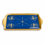 Ramadan Decorative Serving Tray – Cobalt Lantern Corner Symmetry - MintiHome