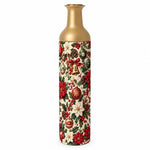 Christmas Ornament Metal Flower Vase – Poinsettia Bell Pattern - MintiHome