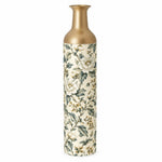 Slate Foliage Metal Flower Vase – Ivory Slate Peony - MintiHome