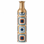 Terra Frames Metal Flower Vase β Cream Terracotta Square - MintiHome