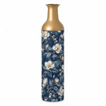 Slate Foliage Metal Flower Vase – Navy Dusty Magnolia - MintiHome