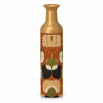 Retro Pebble Metal Flower Vase – Oxide Clay Pebble Blocks - MintiHome