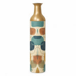 Retro Pebble Metal Flower Vase – Sand Bleach Pebble Weave - MintiHome