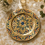 Ramadan Gold Damask Decorative Charger Plate – Floral - MintiHome