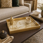 Saudi Arabia Skyline Glass Serving Tray – Mosque Domes - MintiHome