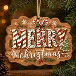 Christmas Candy Letter Wood Hanging Sign – Star Holiday Decor - MintiHome