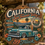 California 59 Truck Wood Wall Sign – San Fernando Valley - MintiHome