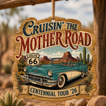 Cruisin The Mother Road Wood Wall Sign – Route 66 - MintiHome