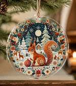 Christmas Snow Squirrel Acrylic Hanging Wall Decor Ornament - MintiHome
