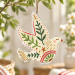 Christmas Acrylic Hanging Wall Decor – Gold Star Dove - MintiHome