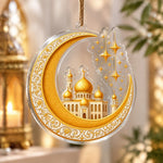 Ramadan Acrylic Hanging Wall Decor – Multi-Dome Mosque Star Band - MintiHome