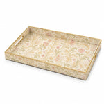 Blush Pink Acanthus Floral Rectangular Tray | Table Decor - MintiHome