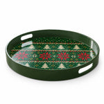 Christmas Decorative Serving Tray – Fair Isle Snowflake - MintiHome