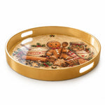 Christmas Decorative Serving Tray – Gingerbread Bakery - MintiHome