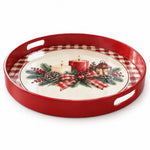 Christmas Decorative Serving Tray – Gingham Candle Gathering - MintiHome