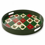 Christmas Diamond Plastic Serving Tray – Poinsettia Ornament Candy - MintiHome