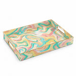 Daily Decorative Plastic Serving Tray – Mint Liquid Marble - MintiHome