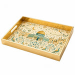 Dome Peacock Glass Serving Tray – Olive Trees Crescent - MintiHome