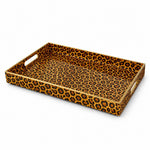 Honey Leopard Print Plastic Serving Tray – Full Print Border - MintiHome