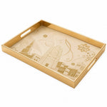 Middle East Skyline Glass Serving Tray – Mosque Towers - MintiHome