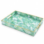 Mint Monstera Serving Tray - Seafoam Wedding Decor - MintiHome