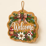 Christmas Candy Letter Wood Hanging Sign – Star Holiday Decor - MintiHome