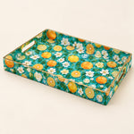 Mixed Fruit Serving Tray - Navy Orchard Fruit Decor - MintiHome