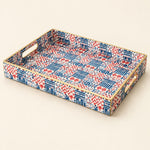 Daily Decorative Plastic Serving Tray – Americana Quilt Patchwork - MintiHome