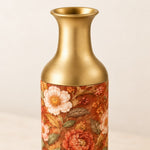 Blush Bloom Metal Flower Vase – Cream Meadow Wildflower Sprig - MintiHome