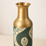 Gilded Ribbon Metal Flower Vase – Paisley Ribbon Teardrop - MintiHome