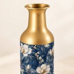 Slate Foliage Metal Flower Vase – Parchment Peony Butterfly - MintiHome