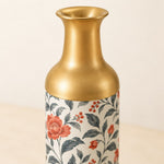 Daily Metal Flower Vase – Coral Peony and Berry Vine - MintiHome