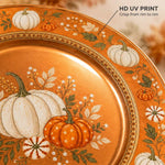 Thanksgiving Charger Plate in Deep Orange for Cozy Dinners - MintiHome