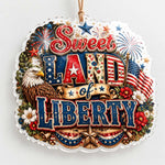 Sweet Land Of Liberty Acrylic Hanging Wall Decor – Eagle - MintiHome