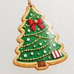 Christmas MDF Wood Hanging Wall Decor – Gingerbread Star Cookies - MintiHome