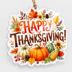 Hello Fall Pumpkin Truck Acrylic Hanging Wall Decor - Autumn Harvest - MintiHome