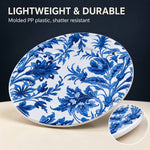 Gold Floral Charger Plate with Wildflower Border – Garden Table Decor Set - MintiHome