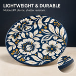 Daily Decorative Charger Plate – Black Line Botanical - MintiHome
