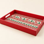 Christmas Decorative Serving Tray – Fair Isle Snowflake - MintiHome