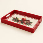 Christmas Decorative Serving Tray – Woodland Fox Engraving - MintiHome