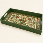 Christmas Red Marble Plastic Serving Tray – Gold Vein Holiday Decor - MintiHome