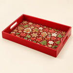 Christmas Mix Plastic Serving Tray – Gingerbread Cookie - MintiHome